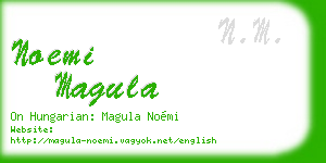noemi magula business card